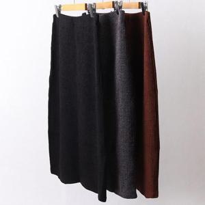 [강물처럼]빅사이즈사랑해요 3778L311 베이직니트골지H스커트 WX