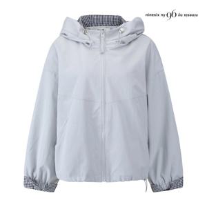 [나인식스뉴욕(영캐릭터)]체크 배색 봄 간절기 점퍼 NQ2JP003M0