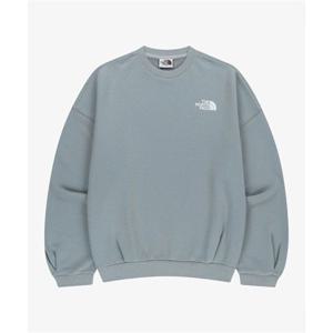 노스페이스 NM5MR52L 화이트라벨 로고 스웻셔츠 GRAYISH BLUE 254748