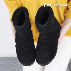 [디자이어로즈][디자이어로즈] 여자털안감부츠 겨울 여자앵클숏