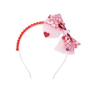 [프렌치캣(백)]RED 꽃나염 헤어밴드(Q52DG5051)