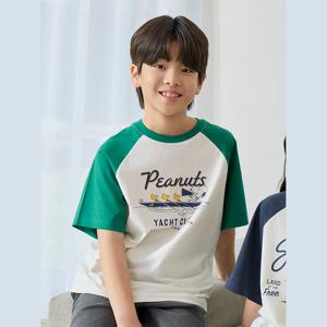 [탑텐키즈]공용)피너츠 COOL Air 코튼 티셔츠 (MKG2TS3803)