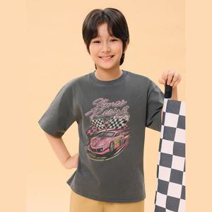 [탑텐키즈]공용)뮤직 코튼 가먼트다잉 티셔츠 (MKG2TS3808)