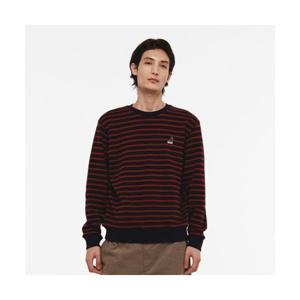 캉골 KANGOL 클래식 로고 스트라이프 스웨트셔츠 1784 네이비 5011318981 380686