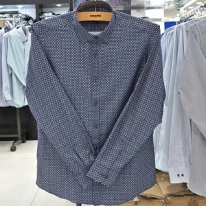 [레노마셔츠]슬림핏/ 면100  도트 올오버 프린트 긴소매 셔츠 RP