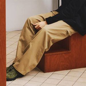 캉골 헤비 코튼 더블 니 팬츠 4562 다크베이지 KRFCPT45620 380544