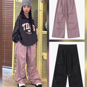 [더데이걸]리벳 와이드 파라슈트 팬츠 TGTA25802