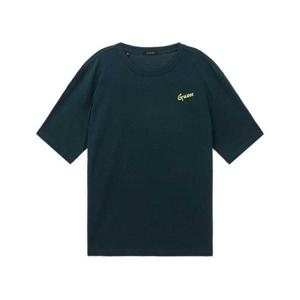 게스 GUESS 남녀공용 등판 트로피칼 그라삼각 세미오버핏 반팔티 NO2KE439 395686