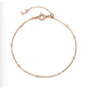 [로이드] 14K 트윙클 믹스 사각큐빅 슬라이딩 Gold 팔찌 LWB20043G