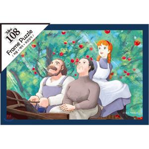 [하비스]직소퍼즐 애니 빨강머리앤 액자퍼즐 가족 108피스