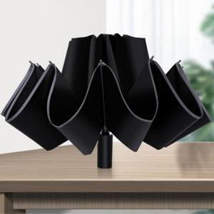 사은품 (앙상블) 거꾸로 전자동 3단 접이식 양 우산/양산