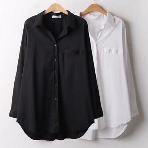 [강물처럼]위쉬몰 IR 면스판오버핏카라셔츠(A383H501) 빅사이즈