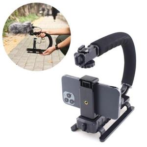 조명 핸드폰 핫슈 핸들 그립 셀카봉 거치대 핸들바 카메라