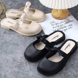 [패션] 여성 리본장식 플랫 데일리 뮬 블로퍼 샌들 LK-BL05