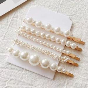 5피스 1세트 헤어 진주 포인트 실핀세트 BLH37 헤어액세서리