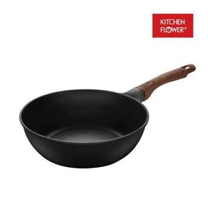 키친플라워 IH 블랙우드펄 궁중팬 24cm