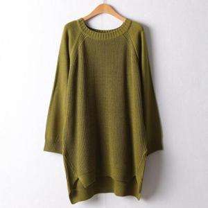 [강물처럼]아이우먼 나글랑롱라운드니트티 EBI036M402 빅사이즈