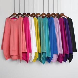 [강물처럼]빅사이즈사랑해요 8301L402 절개브이넥롱티 BQ (13141