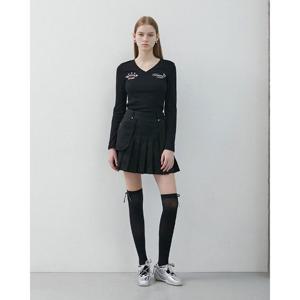 [에고이스트]V넥 프린팅 티셔츠(ER3CL863)