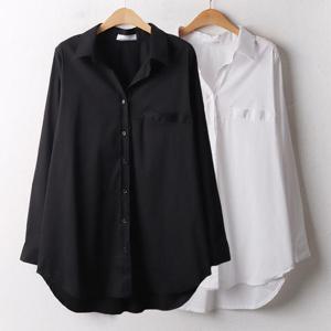 [강물처럼]위쉬몰 IR 면스판오버핏카라셔츠(A383H402) 빅사이즈