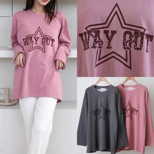 [강물처럼]위쉬몰 LY 웨이아웃스타A긴팔티(Q562H402) 빅사이즈 (