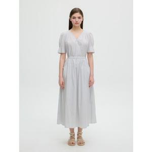 올리브데올리브 (OH5MO580) V넥 핀턱소매 원피스