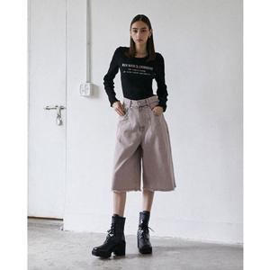 [에고이스트] 백 레이스업 버뮤다 데님팬츠 (ER3DQ860)