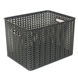 [반려] 헤링본바스켓6호 오픈형 _24L_차콜