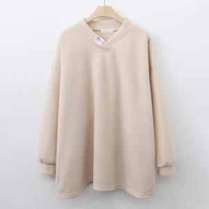 [강물처럼]아이우먼 오버핏골지라벨긴팔티 ILK460M401 빅사이즈