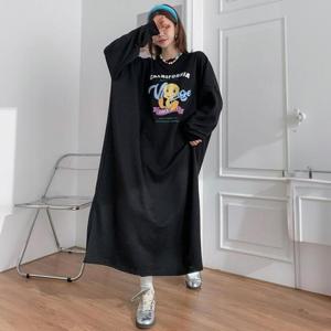 [강물처럼]아이우먼 캘리캐릭터박시원피스 NMQ518M401 빅사이즈