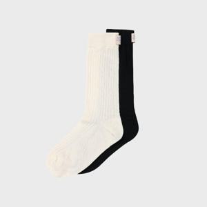 와키윌리양말 KQJ WA2601TC36TC 우먼스 라벨 포인트 양말 2PACK