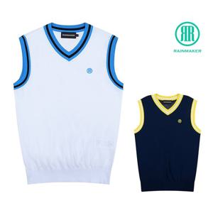 레인메이커 여성 V넥 배색 등판 펀칭 베스트 조끼 R32WCS02