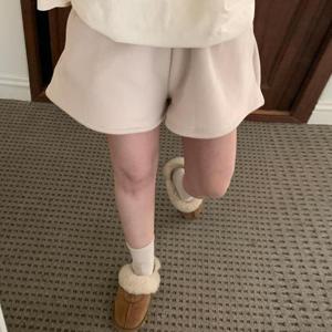 [강물처럼]아이우먼 러브유밴딩뽀글반바지 MOT602M412 빅사이즈