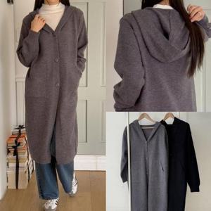 [강물처럼]위쉬몰 SM 위즈후드단추롱가디건(T615H501) 빅사이즈