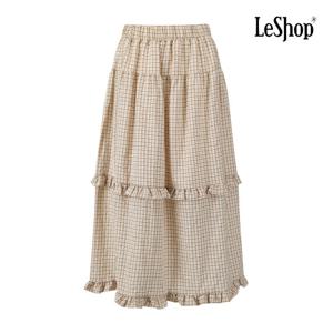 [르샵]잔체크 프릴 캉캉 스커트 BQ3SK002A