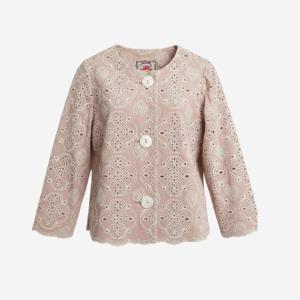 [비꼴리끄(여성)]원단 자수 카라리스 자켓 B242WJ3050