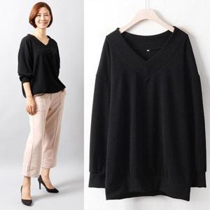 [강물처럼]아이우먼 심플퍼프오버핏티 WW3125M501 빅사이즈 (290