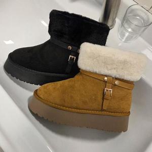 [디자이어로즈][디자이어로즈] 여성 겨울 키높이 털부츠 숏부츠