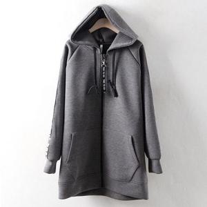 [강물처럼]아이우먼 소매나염후드집업 MN0138M401 빅사이즈 (123