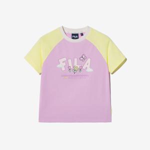 [휠라키즈] Travel club 컬러블럭 반팔티셔츠 (FK2RSH2402X_LVI)