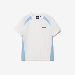 [휠라키즈] 블록코어 우븐 티셔츠 (FK2RSH2505M_WHI)