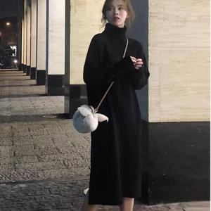 롱니트 폴라 롱니트원피스 목폴라 목폴라원피스 터들 LW09200