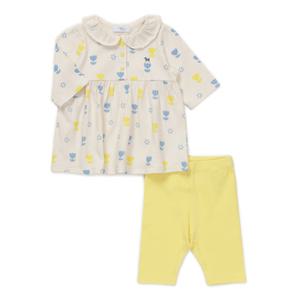 [블루독베이비]CR 튤립 7부 상하세트 46370-672-06 출산백일돌