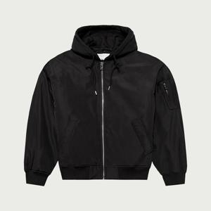 [행텐]투웨이 후드 봄버 점퍼_블랙100 (10510-010-201-46)_YS