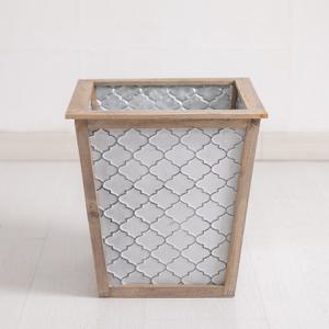 엔틱우드패턴 대형화분 32x33cm 조화 인테리어 장식 FPOTFT