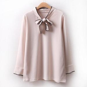 [강물처럼]아이우먼 바네리본블라우스 MN8274M401 빅사이즈 (122
