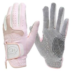 GH클럽 실리콘 여성장갑 핑크 양손 골프장갑