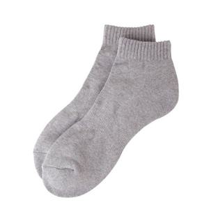 [빅토] 남자 이중파일 스포츠양말 단목 무지(회색)