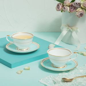 [한국도자기]로얄 페일블루 커피잔세트 4p