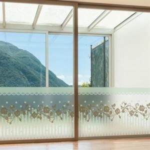 아트박스/낭만창고 dgcn117-엔틱로즈-무점착 반투명 창문 시트지